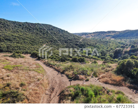 Aerial view of Los Penasquitos Canyon Preserve, San Diego Aerial view of Los Penasquitos Canyon Preserve, San Diego 67723391