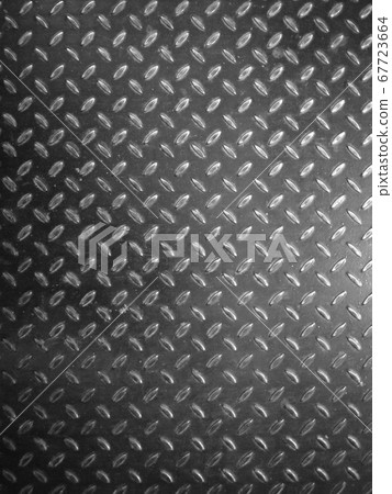 Old grungy metal floor seamless of steel sheet metallic. It's silver with rhombus shapes for design art work, backdrop or skin product. 67723664