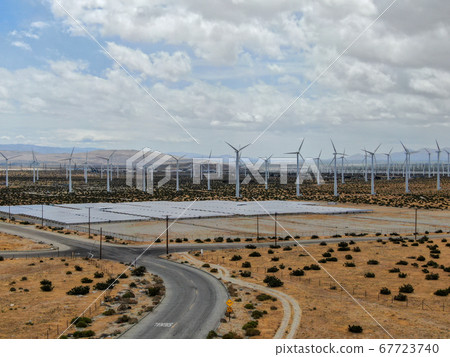 Solar Panels farm to Harness the Power of Nature to generate free green energy. Palm Springs Solar Panels farm to Harness the Power of Nature to generate free green energy. Palm Springs 67723740