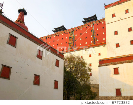 The Putuo Zongcheng Buddhist Temple, one of the Eight Outer Temples of Chengde, China The Putuo Zongcheng Buddhist Temple, one of the Eight Outer Temples of Chengde, China 67723882