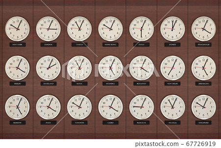 Time Zone Business World Clock 67726919