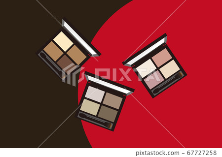 Chic adult eye shadow makeup item illustration 67727258