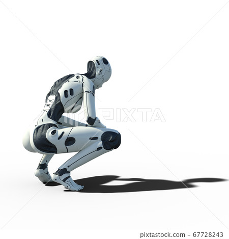AI robot female android android perming3DCG illustration material AI robot female android android perming3DCG illustration material 67728243