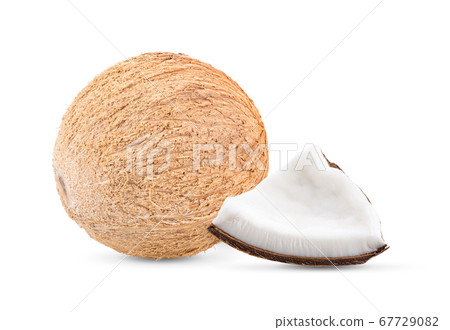 coconut on white background 67729082