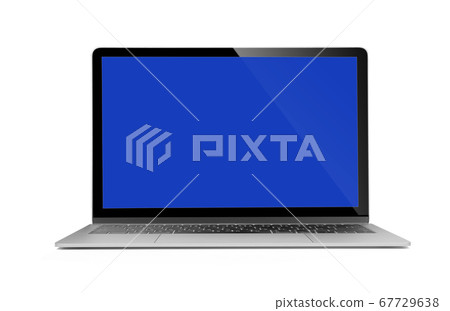 Isolated laptop with empty space on white Isolated laptop with empty space on white 67729638