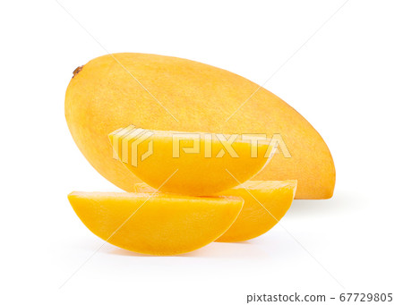 yellow mango on white background yellow mango on white background 67729805