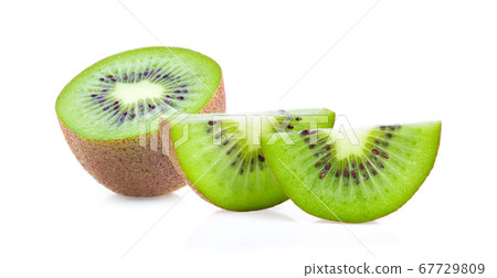 kiwi fruit on white background kiwi fruit on white background 67729809