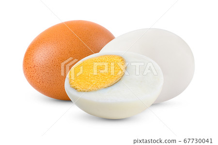 boiled egg on white background full depth of field boiled egg on white background full depth of field 67730041
