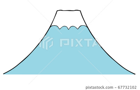 富士山簡單插圖素材 67732102