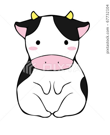 Simple And Cute Cow Illustration Material Stock Illustration Simple And Cute Cow Illustration Material Stock Illustration