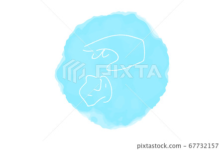 Analog handwriting style loose touch icon: littering Analog handwriting style loose touch icon: littering 67732157