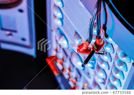 Music stereo system amplifier close up photo Music stereo system amplifier close up photo 67733588