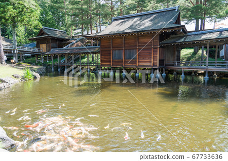 Mizushogu Shrine (Noh stage) of Misogi Shrine Mizushogu Shrine (Noh stage) of Misogi Shrine 67733636