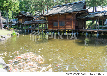 Mizushogu Shrine (Noh stage) of Misogi Shrine Mizushogu Shrine (Noh stage) of Misogi Shrine 67733637