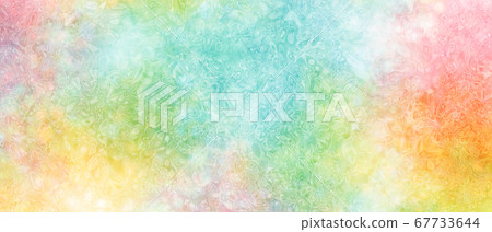 背景水錶面彩虹藍色 67733644