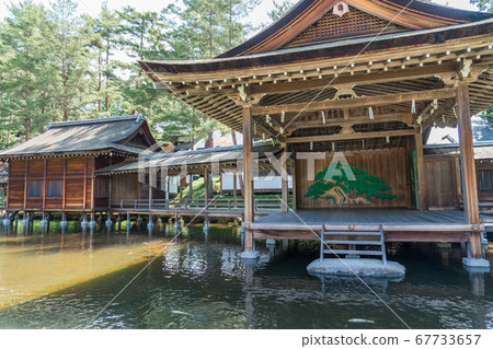 Mizushogu Shrine (Noh stage) of Misogi Shrine Mizushogu Shrine (Noh stage) of Misogi Shrine 67733657