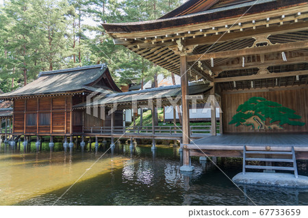 Mizushogu Shrine (Noh stage) of Misogi Shrine Mizushogu Shrine (Noh stage) of Misogi Shrine 67733659