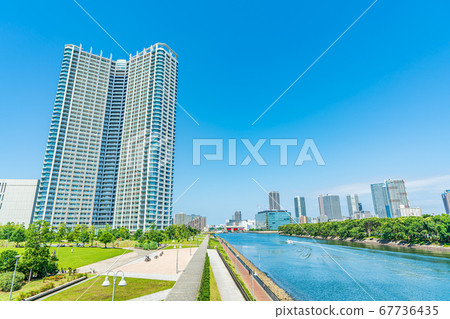 豐洲六丁目公園周邊的東京風光城市景觀 67736435
