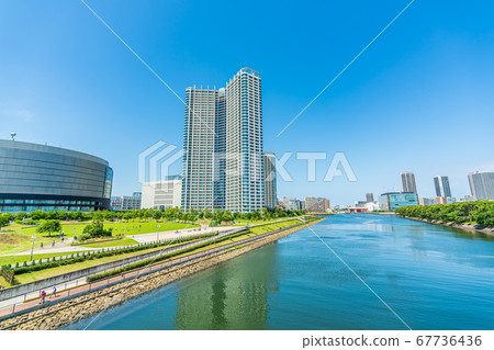 豐洲六丁目公園周邊的東京風光城市景觀 67736436
