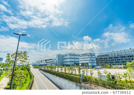 Cityscape of Tokyo Toyosu Market Ariake Kitahashi Gate 67736912