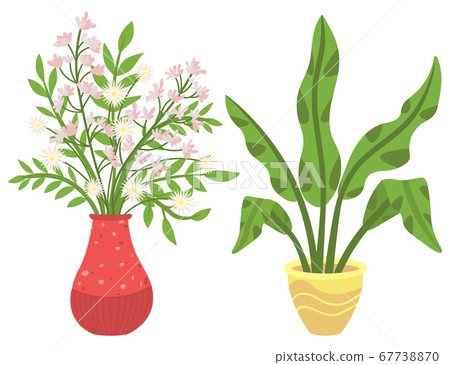 Houseplant in Vases, Flowers with Flourishing 67738870