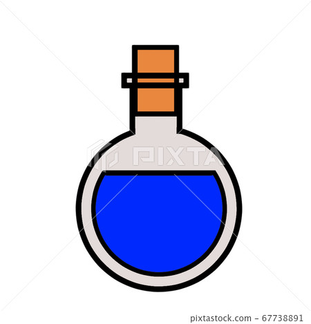 Flask experiment blue blue Flask experiment blue blue 67738891