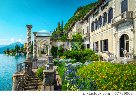 Admirable ornamental garden and villa Monastero with lake Como, Varenna Admirable ornamental garden and villa Monastero with lake Como, Varenna 67739062