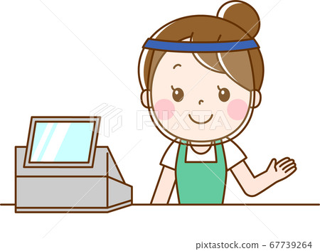 收銀員女人_面罩 收銀員女人_面罩 67739264