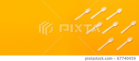 Concept of disposable tableware. Zero ecology 67740459