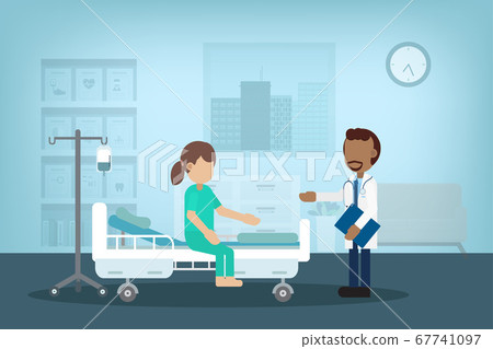 Doctor with surgery patient 67741097