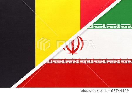 Belgium and Iran or Persia, symbol of two national flags Belgium and Iran or Persia, symbol of two national flags 67744399