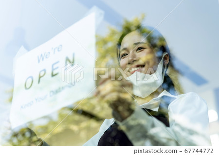 Waitress reopening new normal restaurant 67744772