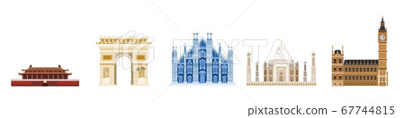 a large selection of old houses in Europe and Asia a large selection of old houses in Europe and Asia 67744815