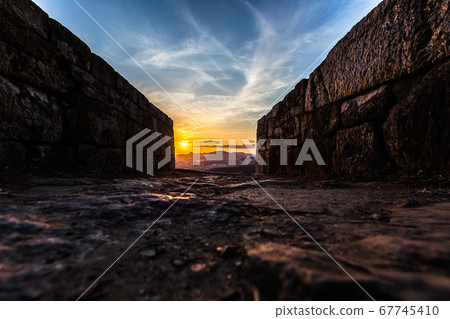 Sunset in doksanseong 67745410