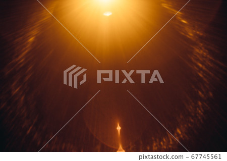 Abstract Natural Sun flare on the black 67745561