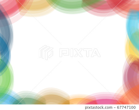 Watercolor frame of SDGs image 67747100