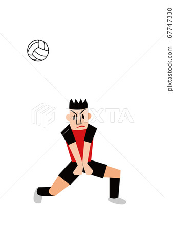 Volleyball receive Volleyball receive 67747330