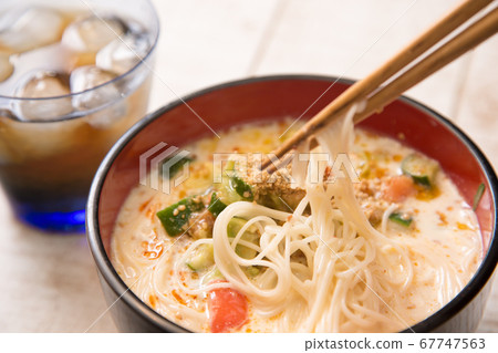 Soy milk somen 67747563