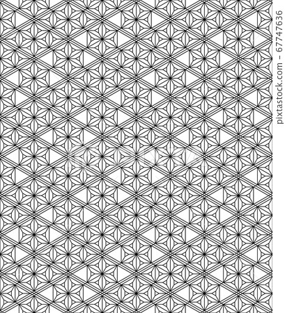 Seamless pattern based on japanese woodwork Seamless pattern based on japanese woodwork 67747636