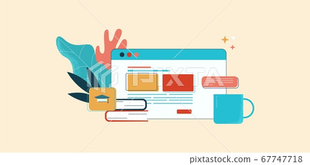 Courses online illustration. Learning web based at distance electronic technologies communication knowledge. Courses online illustration. Learning web based at distance electronic technologies communication knowledge. 67747718