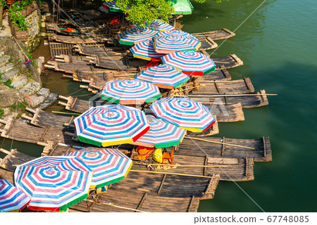 Guilin, Guangxi, China karst mountains. 67748085