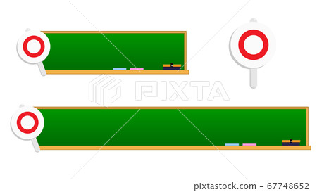○・帶有正確答案圖標的黑板自動收報機底座 67748652