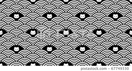 cat seamless pattern kitten calico vector japan wave pet face head scarf isolated repeat background cartoon animal tile wallpaper illustration doodle design cat seamless pattern kitten calico vector japan wave pet face head scarf isolated repeat background cartoon animal tile wallpaper illustration doodle design 67749330