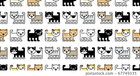 cat seamless pattern kitten vector breed calico pet scarf isolated repeat background cartoon animal tile wallpaper illustration doodle design cat seamless pattern kitten vector breed calico pet scarf isolated repeat background cartoon animal tile wallpaper illustration doodle design 67749335