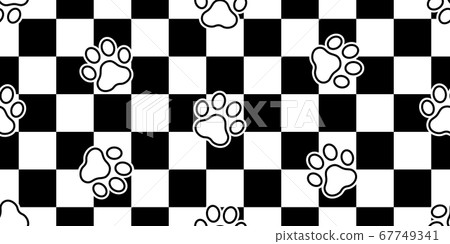 dog paw seamless pattern cat footprint french bulldog vector checked cartoon repeat wallpaper scarf isolated tile background illustration doodle design dog paw seamless pattern cat footprint french bulldog vector checked cartoon repeat wallpaper scarf isolated tile background illustration doodle design 67749341