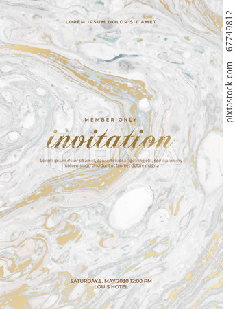 Marble invitation design 67749812