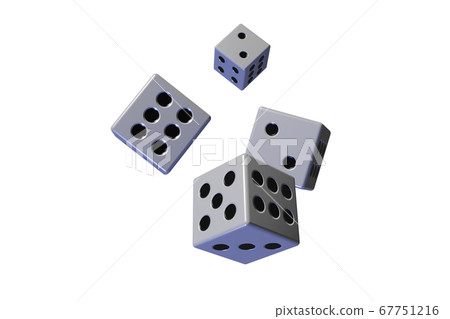 Dice (transparent material) 67751216
