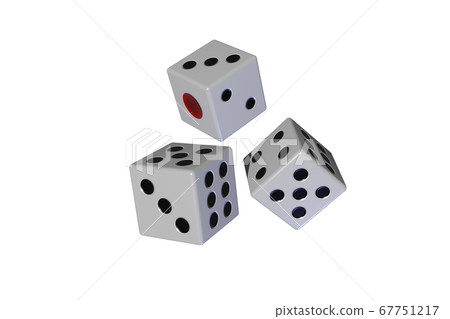 Dice (transparent material) 67751217
