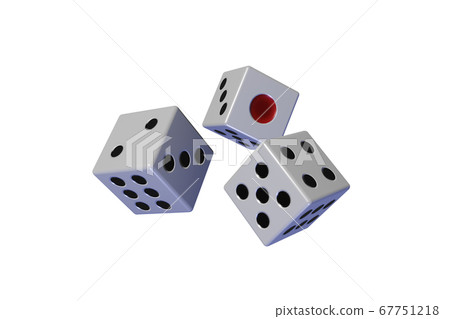 Dice (transparent material) 67751218