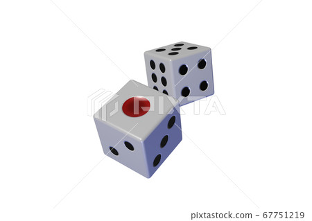 Dice (transparent material) 67751219